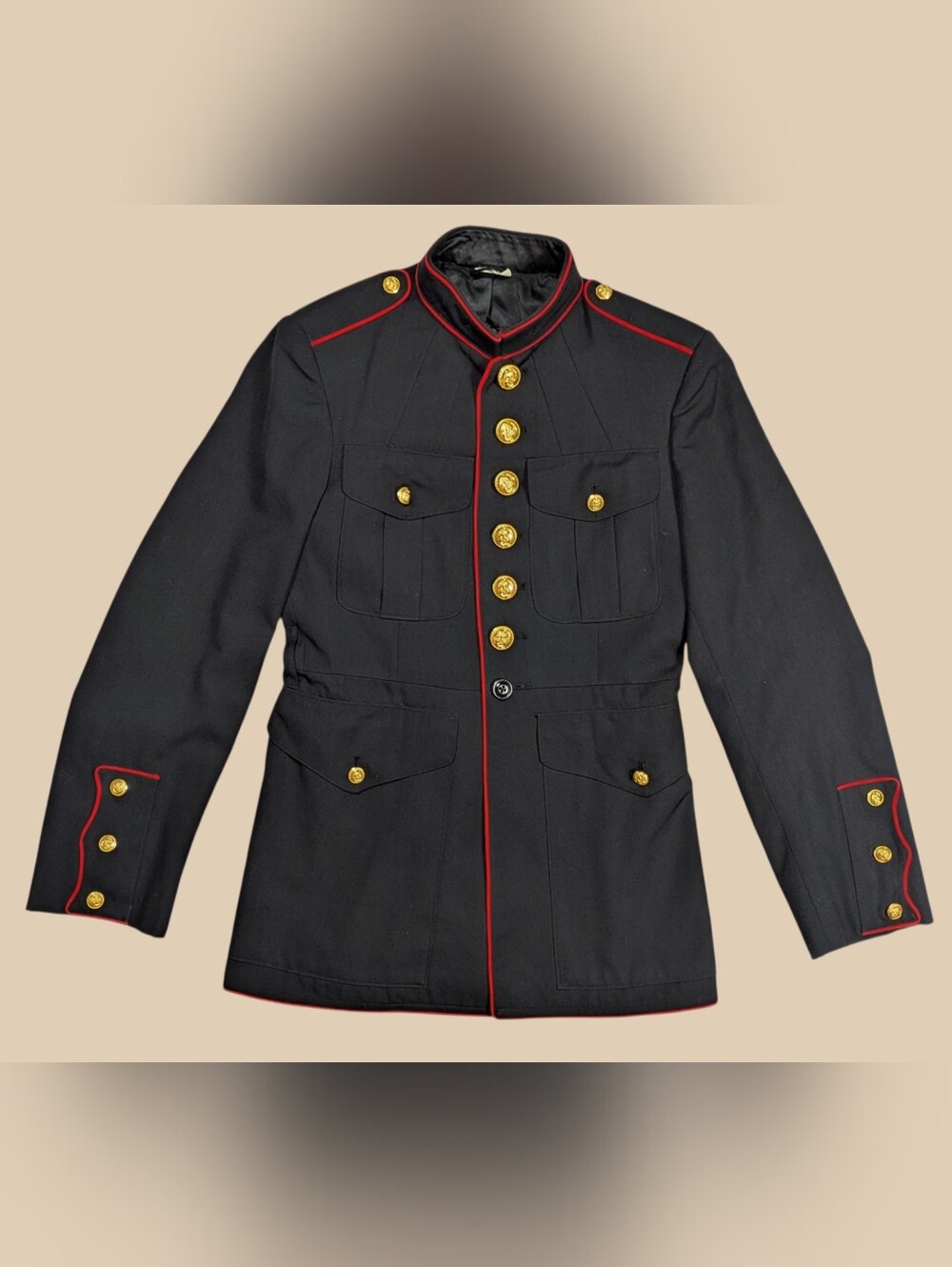 Vintage U.S Marine Corps Dress Blue Jacket Size S/M